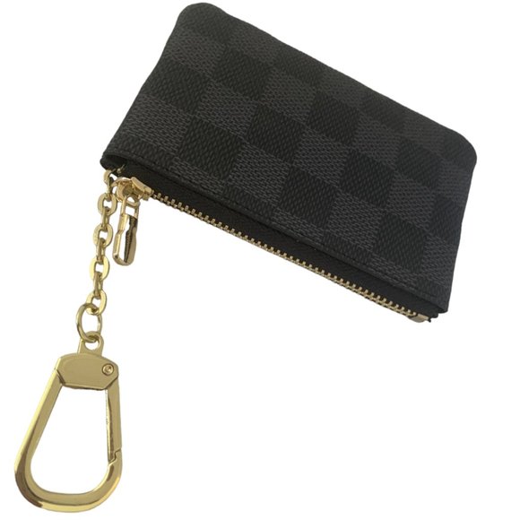 Pocket Coin Purse zipper Pouch Printed Mini Wallet, keychain clasp - Picture 5 of 10